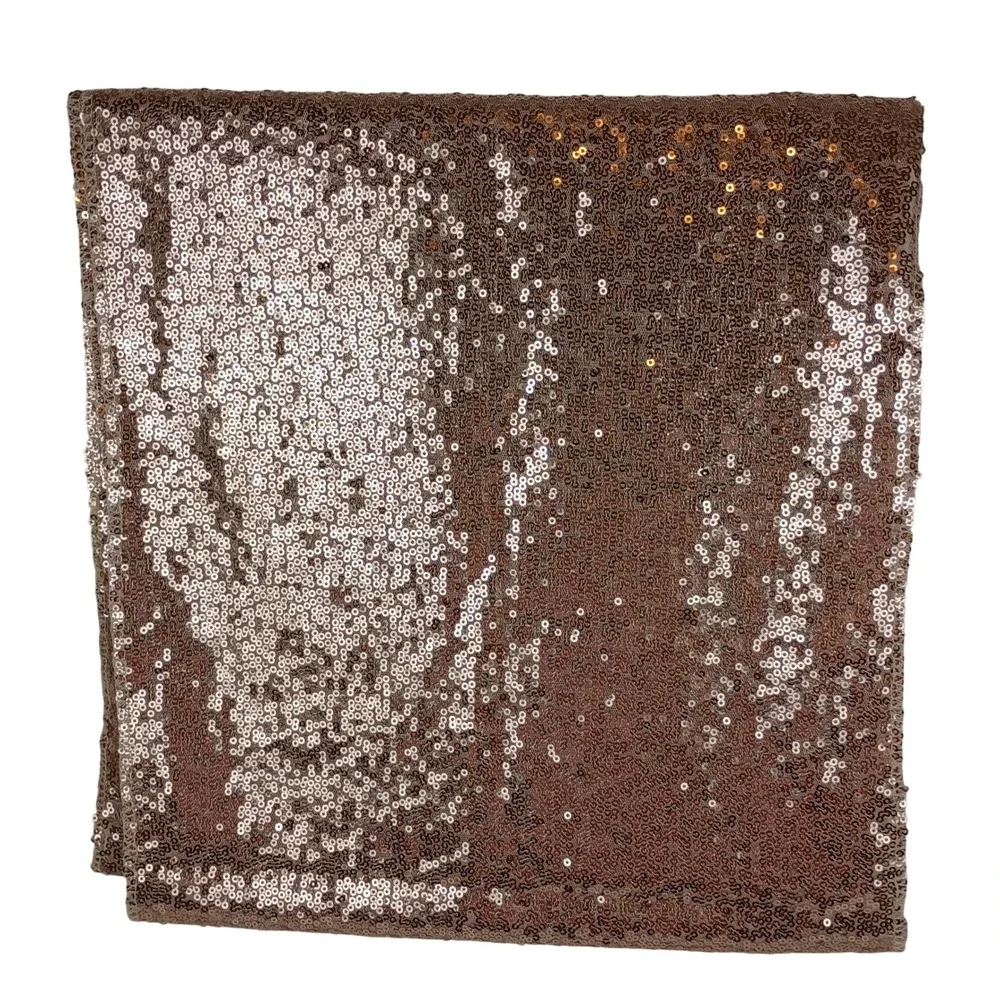 Rose Gold Sequin Table Runner 12x108 Wedding Party Event Decor Metallic Shimmer